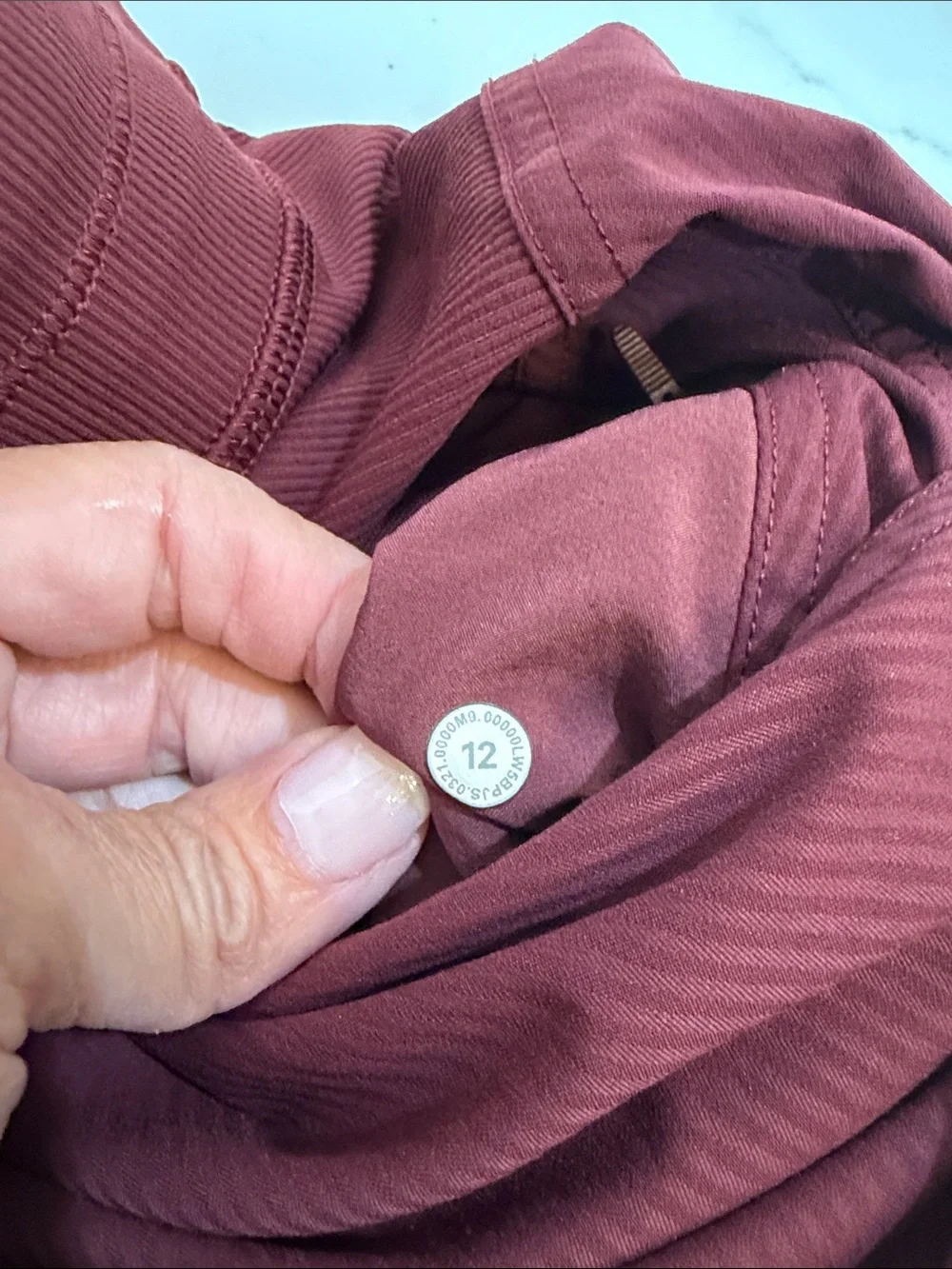 Lululemon Athletica Beyond the Studio burgundy jogger